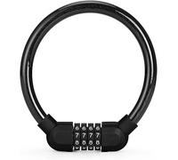 Digital Combination Lock for Bicycle, Bicycle Lock,Reset 4 Digit Combination Digital Password Steel Cable Ring(Black)