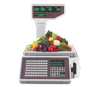 Digital Computing Scale for Retail, Electronic Pricing Scale with Barcode Function, 30kg Capacity for Supermarkets and Convenience Stores, 110-240V