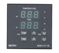 Digital & Controller for Heat Press Machines, PID Control, K/J/S/B/E/N/T Thermocouple Input, 100-240VAC, 72x72mm Panel Mount,