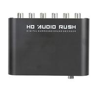 Digital Conver 5.1CH DTS Dolby Converter AC3 Decoder Digital Optical Coax to Analog for Home Concert Hall Cinema Be to Source (Host + USB + fiber optic)