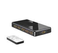 Digital Converter, 4K 60Hz Switch 5x1 3x1 Video Switcher 5/3 In 1 Out With IR Remoter