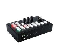 Digital Converter, 4K Video Switcher 4 Channel Multi Camera Streaming Live Production Mixer Broadcasting Station Type C Record