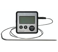 Digital Cooking Thermometer and Timer Kitchencraft Black One Size