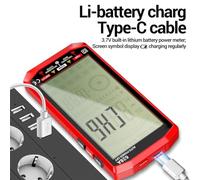 Digital Cordless Multimeter 628A with 6000 Count True RMS, Large Backlit Display and NCV for Safe and Accurate AC/DC Voltage and Current Testing (628A red)