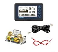 Digital Coulomb Counter 8-120v With 0.5% Accuracy For Lithium Iron Phosphate And Acid Batteries In Rv Marine Solar Systems Yellow 150a(white light 350A)