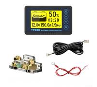 Digital Coulomb Counter 8-120v With 0.5% Accuracy For Lithium Iron Phosphate And Acid Batteries In Rv Marine Solar Systems Yellow 150a(Yellow light 100A)