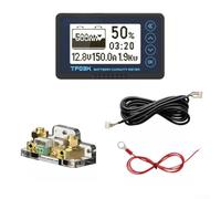 Digital Coulomb Counter 8-120v With 0.5% Accuracy For Lithium Iron Phosphate And Acid Batteries In Rv Marine Solar Systems Yellow 150a(white light 100A)