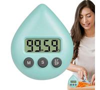 Digital Countdown Clock - Portable LCD, Water Resistant Time Monitor, Easy Reset Function, Smart Display Tracker | Multipurpose Gadget For Baking Workout Home Bath School Daily Activity