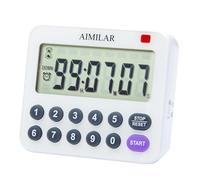 Digital Countdown Kitchen Timer - AIMILAR Magnetic Count Up Down Cooking Timer with Magnet Back Loud Alarm Directly Input Hours Minutes and Seconds