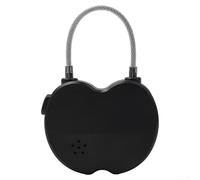 Digital Countdown Timer Lock, USB Rechargeable Electronic Padlock with LCD Display for Travel Storage Security, Easy Reset Function Included(Black)