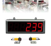 Digital Counter, 4/5/6 Digits LED Display, Automatic Visitor Counter for Conveyor Belt and Production Lines, Reliable for Factories and Industrial Use