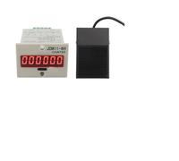 Digital Counter Digital Electronic Industrial Counter with Iron Foot Switch TFS-1 2Meter Cable 110-220VAC 12-24VDC(110-220V)
