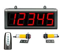 Digital counter Digital LED Counter Dual Infrared 3/4/5/6-Digit 3 Inch Plus Minus with Memory Function, Sensor Detection Distance 5m, for Production Line Factory School