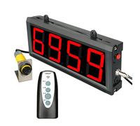 Digital counter Digital LED Counter with Remote Control, 70cm Sensing Distance, Up to 9999 Counts for Conveyor Belt Production Line and Visitor Monitoring