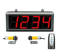 Digital counter Digital LED Display Counter, Count Up To 99999, Sensor Distance 0-5M, with Remote Control & Power-Off Memory Function, Ideal for Factories and Production Lines
