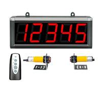 Digital counter Digital LED Tally Counter with Remote Control, Memory Function, 5m Sensor Detection, for Factory Automation and Inventory Management
