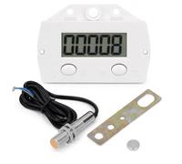 Digital Counter for Knitting Machine, 5-Digit 0-99999 LCD Electronic Counter Magnetic Induction Proximity Switch Digital Clicker, with Metal Sensor, for Production Lines