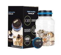 Digital Counter - Savings Bank with LCD Counter | Coin Machine, Battery Powered, Educational for Adults, Boys, Girls, Teenagers, Jar Counting Currency