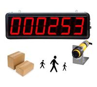Digital Counter with Conveyor Belt Sensor, Counts Up to 999999, Ideal for Production Lines and Educational Settings