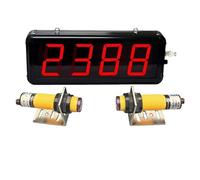 Digital Counter with Infrared Sensor, 4-Digit LED Display for Conveyor Belt Production Line Counting
