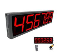 Digital Counter with LED Display, 6 Digits, Adjustable Induction (0.3-0.7m), Power-Off Memory, High-Speed Counting for Production Lines & Inventory