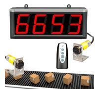 Digital counter with Remote Control, 4-Digit Display for Accurate Counting, Ideal for Conveyor Belts, Production Lines, and Visitor Tracking