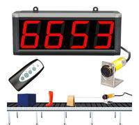 Digital counter with Remote Control, Automatic Induction for Accurate Counting on Conveyor Belts and Production Lines