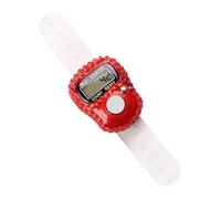 Digital Counting Counter, Electronic Finger Counter, LCD Screen Counter, Manual Electronic Knitting Row Recorder Ring Reinstrumable for Athletics Trick