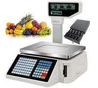 Digital Counting Scale with Barcode Printing, Electronic Weighing and Price Labeling Solution for Supermarket and Retail Store Efficiency