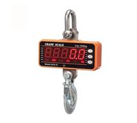 Digital Crane Scale 1000kg/2200lbs, Heavy Duty Hanging Scale with Remote Control & LED Display for High Precision Industrial Weighing(Orange,1000KG/500G)