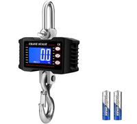 Digital Crane Scale Heavy Duty Hanging - Industrial Hanging Scale Max 1000kg / 2200lb with LCD Display, Data Hold, Tare & Unit Switch - Aluminum Alloy Case for Factory, Construction, Farm