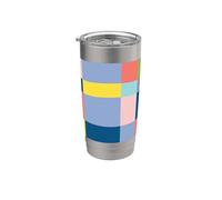 Digital Cubism in Spring Color Palette Stainless Steel Insulated Tumbler