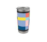 Digital Cubism in Spring Color Palette Stainless Steel Insulated Tumbler