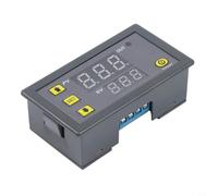 Digital Cycle Timer Relay Module, 220V Time Delay Control Switch with Dual LED Display Red/Blue, Programmable On/Off Delay Cyclic Timing for Home