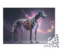 Digital Dalmatian Art 1000 Piece Jigsaw Puzzles Fantasy Spotted Deer for Adult Educational Game Beautiful Decoration Challenge High Difficulty Male And Female Birthday 70x50cm Gifts