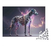 Digital Dalmatian Art 1000 Piece Jigsaws with Precision Cut Personalised Jigsaws As A Party Puzzle Game for Social Gatherings 52x38cm/1000pcs