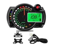 Digital Dashboard Universal Moto Dashboard Digital Motorcycle Odometer Meter Instrument Adjustable 0-299 KM/H 7colors Backlight