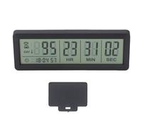 Digital Days Countdown Clock Timer Large Display and Magnet ABS Material Construction for Retirement Holiday (Black)