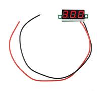Digital DC Voltmeter 0 28inch Display with Reverse Polarity Protection for Use in Motorcycles Cars and Various Battery Voltage Testing Applications (Red)
