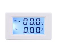 Digital DC Voltmeter Ammeter | DC 0-199.9V / 0-10.00A Dual Display | 1% High Accuracy Meter for Solar Panels/Inverters/Car Batteries | Isolated Voltage Current Measurement