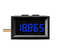 Digital DC Voltmeter for 0-33.00V with 0.36 Inch Display and Three-Wire Leads Supporting Real-Time Voltage Tracking in Power Systems (Blue)