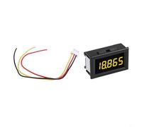 Digital DC Voltmeter for 0-33.00V with 0.36 Inch Display and Three-Wire Leads Supporting Real-Time Voltage Tracking in Power Systems (Yellow)