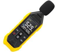 Digital Decibel Meter - Sound Level Tester with Thermometer & Hygrometer for Home, School, Library Use, Measures 30~130dB, Accurate Noise Measurement
