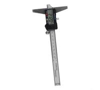 Digital Depth Caliper 0-150mm, Electronic Depth Gauge with Large LCD Display, Stainless Steel Metric and For Imperial Rule for Metalworking Inspection