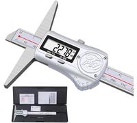 Digital Depth Caliper 6 Inch, IP67 Waterproof Electronic Depth Gauge, All-Metal Construction Stainless Steel Measurement Tool, Accurate Depth Rule