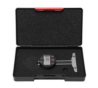 Digital Depth Gauge, Electronic Depth Indicator with LCD Display, High Accuracy 0.01mm Measuring Tool with USB Data Interface for Machining and Engineering, 0-50.8mm