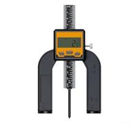 Digital Depth Gauge Ruler 0-80mm with 0.01mm Resolution for Woodworking Height and Depth Measurement, Metric and Imperial Conversion, Magnetic Base