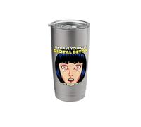 Digital Detox Delete Your Profile (Anti Social Media) Stainless Steel Insulated Tumbler