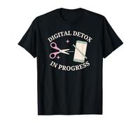 Digital Detox in Progress Vintage Junk Journal Mindfulness T-Shirt