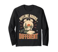 Digital Detox Offline Unplug Reduce Screen Time Gift Long Sleeve T-Shirt